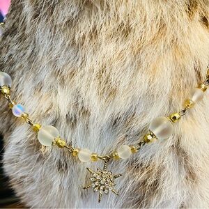 star gold beaded necklace jewelry